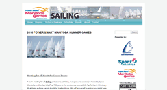 Desktop Screenshot of manitobagames.sailmanitoba.com