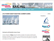 Tablet Screenshot of manitobagames.sailmanitoba.com